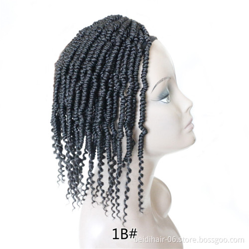 Bomb passion twist crochet hair, pre-twisted crochet braids, mini twist bounce passion twist spring twists